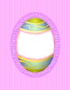 Happy Easter Egg Card Picture Frame Royalty Free Stock Photo