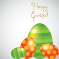 Bright Happy Easter Egg card Royalty Free Stock Photo