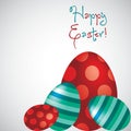 Bright Happy Easter Egg card Royalty Free Stock Photo