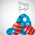 Bright shiny Happy Easter Egg card