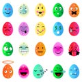 Happy Easter egg emojies Royalty Free Stock Photo