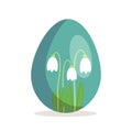 Happy Easter egg icon Royalty Free Stock Photo
