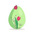 Happy Easter egg icon Royalty Free Stock Photo
