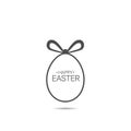 Happy Easter egg icon Royalty Free Stock Photo