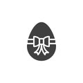 Happy easter egg vector icon Royalty Free Stock Photo
