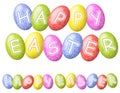 Happy Easter Eggs Logos or Banners