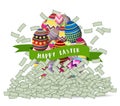 Happy easter eggs Mountain Money