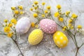 Happy easter Easter eggs Eggs Sweet Basket. White turquoise mirage Bunny easter dinner. Garden picked bouquet background wallpaper