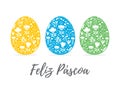 Happy Easter-Feliz Pascoa, Portuguese Easter Wishes.