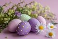 Happy easter Flower cluster Eggs Jubilant Jamboree Basket. White Leftovers Bunny Rose Beige. Lop background wallpaper