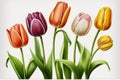 Happy Easter Easter flowers most popular in design: Tulips