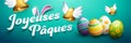 Happy Easter in French : Joyeuses PÃÂ¢ques Royalty Free Stock Photo