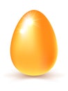 Happy Easter. Gold egg. Celebration. Vector illustration Royalty Free Stock Photo