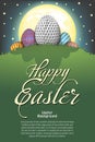 Happy Easter. Golf ball in the form of egg Royalty Free Stock Photo