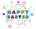 Happy easter, great design for any purposes. Decoration element. Cartoon flat vector illustration