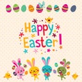 Happy Easter greeting card Royalty Free Stock Photo