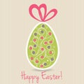 Happy Easter greeting card