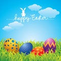 Happy Easter greeting card