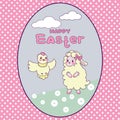 Happy Easter greeting card. Easter concept. Royalty Free Stock Photo
