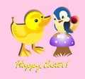 Happy Easter greeting card