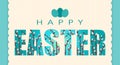 Happy Easter greeting card