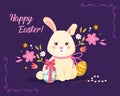 Happy Easter greeting card Royalty Free Stock Photo