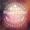 Happy Easter greeting card