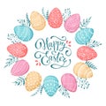 Happy Easter greeting card