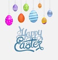 Happy Easter greeting vector Royalty Free Stock Photo