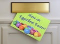 Happy Easter Greetings Card - Eggs Royalty Free Stock Photo
