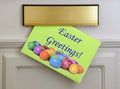 Happy Easter Greetings Card - Eggs Royalty Free Stock Photo