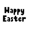 Happy Easter hand drawn text for spring design. Typography for print and card design Royalty Free Stock Photo