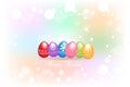 Happy Easter eggs holiday vector background Royalty Free Stock Photo