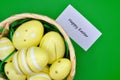 happy easter illustration - easter eggs Royalty Free Stock Photo