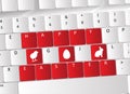Happy Easter Keyboard Concept