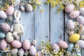 Happy easter Meadow blossom Eggs Egg painter Basket. White Personalized card Bunny elated. Easter parade background wallpaper