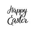 Happy Easter. Modern Calligraphy Greeting Card. Brush Lettering Text. Royalty Free Stock Photo