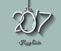 Happy 2017 Easter modern and elegant background