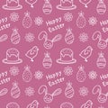 Happy easter pattern