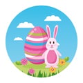 happy easter rabbit Royalty Free Stock Photo
