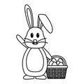 happy easter rabbit Royalty Free Stock Photo