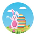 happy easter rabbit Royalty Free Stock Photo