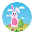 happy easter rabbit Royalty Free Stock Photo