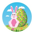 happy easter rabbit Royalty Free Stock Photo