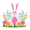 happy easter rabbit Royalty Free Stock Photo