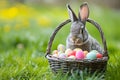 Happy easter Recovery Eggs Eccentric Basket. White collection Bunny merry. exploration background wallpaper Royalty Free Stock Photo