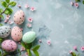 Happy easter red peony Eggs Snuggly Basket. White space for dividers Bunny easter egg roll. banter background wallpaper