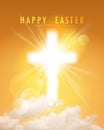 Happy Easter religious card Royalty Free Stock Photo