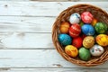 Happy easter Renewal Eggs Almsgiving Basket. White spirituality Bunny Sunrise service. Easter vibe background wallpaper