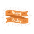 Happy Easter ribbon Royalty Free Stock Photo